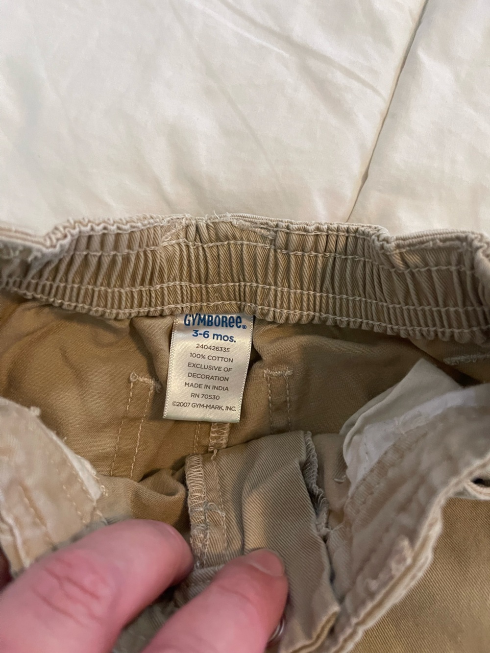 Gymboree Toddler Elastic-Waist Cargo Pants in Beige - Picture 2 of 3